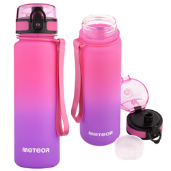 Butelka Sportowa Bidon Na Wodę Z Miarką Tritanowa Z Ustnikiem 500 ml METEOR