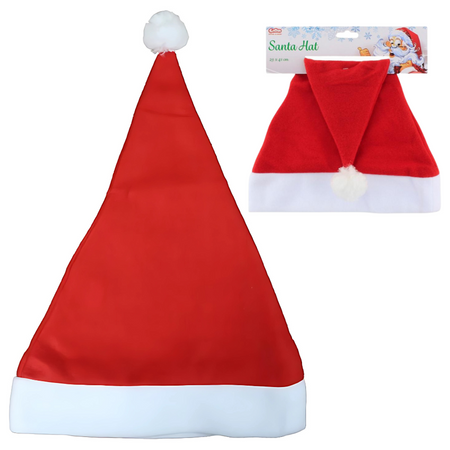 Czapka Świętego Mikołaja Gwiazdora Z Pomponem Przebranie Na Mikołajki GODAN