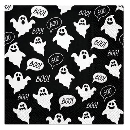 Talerzyki 18 cm + Kubeczki 266 ml+ Serwetki Na Halloween Komplet 32 szt.