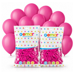 Balony Pastelowe Ciemnoróżowe Lateksowe Na Urodziny Chrzest 12" 200 szt.