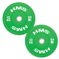 Talerze Olimpijski Na Gryf Sztangę Gumowany Bumper Do Ćwiczeń HMS 2 x 10 kg