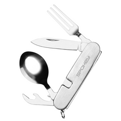 Niezbędnik Turystyczny Multitool Wojskowy 4w1 Sztućce i Otwieracz SPOKEY