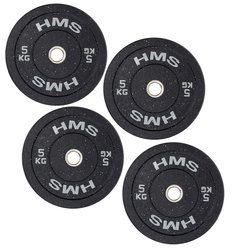 HMS Talerze Olimpijskie Na Gryf Gumowane Bumper 4x5 kg