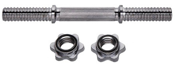 HMS Gryf Prosty Krótki Chromowany Z Gwintem +Zaciski