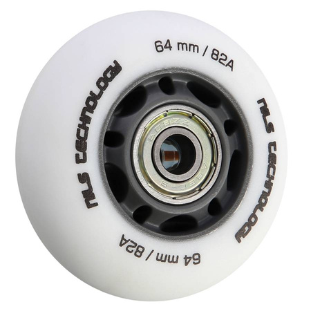 NILS Zestaw 8x Kółka 64 mm + Łożyska ABEC-9 Do Rolek