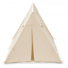 Namiot Tipi Dla Dzieci 110×110×120 cm Z Matą Do Pokoju  Girlanda Lampki LED
