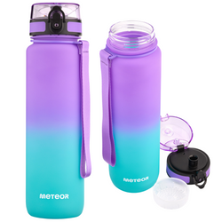 Butelka Sportowa Bidon Na Wodę Z Miarką Tritanowa Z Ustnikiem 1000 ml METEOR