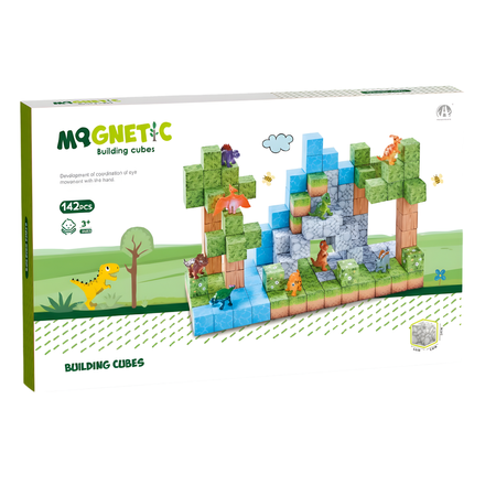 Klocki Magnetyczne Konstrukcyjne Zestaw 142 Elementy Edukacyjne Dla Dzieci
