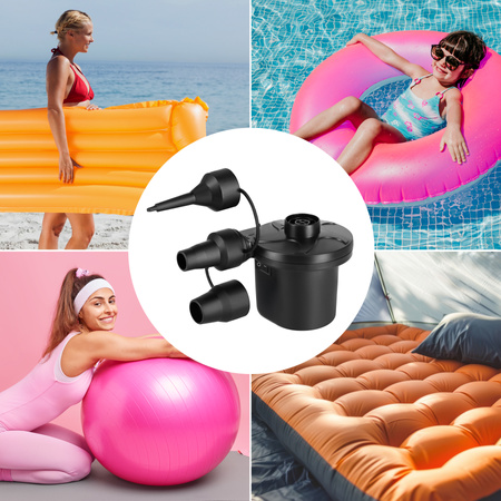 Pompka Elektryczna Do Materaca Basenów Piłek 230V + Zestaw Końcówek NILS