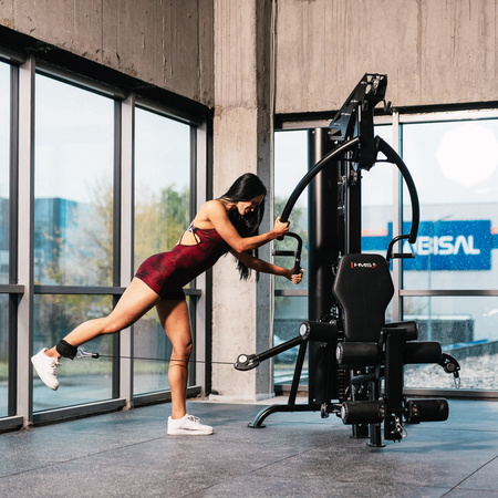 Atlas Do Ćwiczeń Domowa Siłownia Z Ławką Regulowane Ramiona + Stos HMS