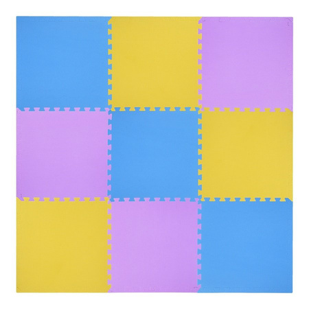Mata Puzzle Pod Sprzęt Do Ćwiczeń Fitness Ochronna Uniwersalna 60x60cm 9el.