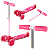 Hulajnoga Trójkołowa Dla Dzieci Balansowa Różowa Regulowana Kółka LED NILS
