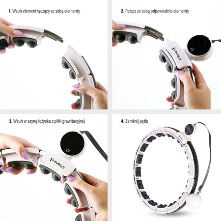 HMS Hula Hop Odchudzające Z Wypustkami i Obciążnikiem