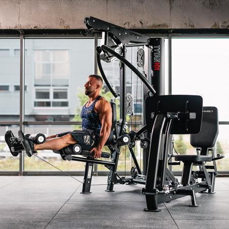 Atlas Do Ćwiczeń Domowa Siłownia Z Ławką Regulowane Ramiona + Stos HMS