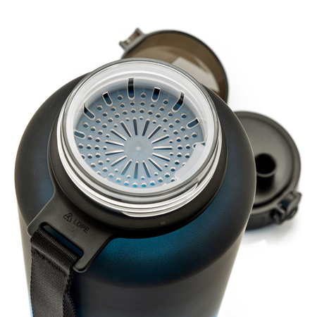 Butelka Sportowa Bidon Na Wodę Z Miarką Tritanowa Z Ustnikiem 1500ml METEOR