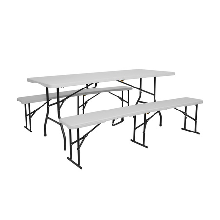 Stół Ogrodowy Cateringowy Składany Bankietowy Turystyczny Duży 180x74 cm