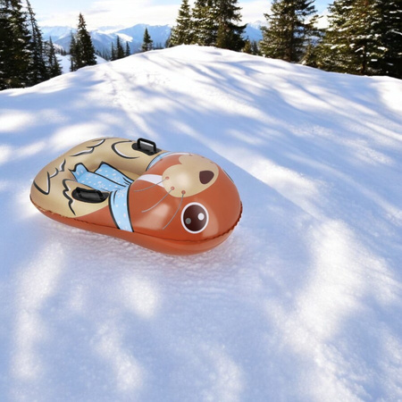 SPOKEY Ślizgacz Śnieżny Dmuchany Z Uchwytami Sanki Ślizg