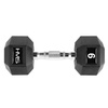 Hantle Ciężarki Gumowane Do Ćwiczeń Treningu Siłowego HEX PRO 2x9 kg HMS