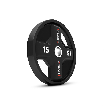 HMS Talerz Obciążenie Olimpijskie Na Gryf Sztangę Poliuretanowe 15 kg