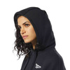 Bluza Z Kapturem Oversize Szeroki Rękaw Damska Bawełniana Czarna REEBOK