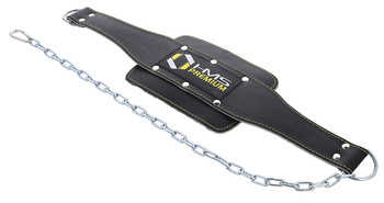 HMS Skórzany Pas Obciążeniowy Kulturystyczny Do Ćwiczeń Siłowych