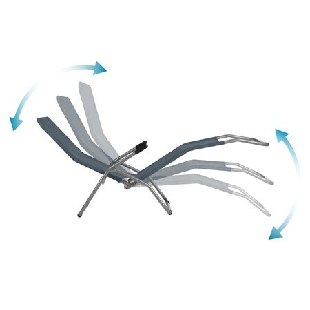 Leżak Ogrodowy Plażowy Ogrodowy Kempingowy Fotel Składany Turystyczny NILS