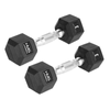 Hantle Ciężarki Gumowane Do Ćwiczeń Treningu Siłowego HEX PRO 2x3 kg HMS