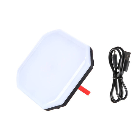 Lampa Turystyczna Ze Stroboskopem Ładowana Przez USB 220 LM IPX5 Z Uchwytem