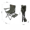 Krzesło Turystyczne Składane Kempingowe Plażowe Ogrodowe + Pokrowiec NILS