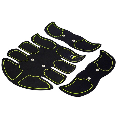 Elektrostymulator Stymulator Masażer Mięśni Brzucha + Wymienne Żelowe Naklejki Motylki 4 szt