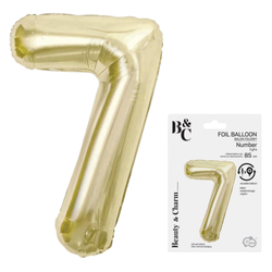 Balon Foliowy Na Urodziny Rocznicę Dekoracja Cyfra 7 85 cm Na Hel GODAN