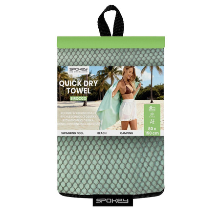 Ręcznik Plażowy Szybkoschnący Z Mikrofibry Z Zawieszką 120 x 50 cm SPOKEY