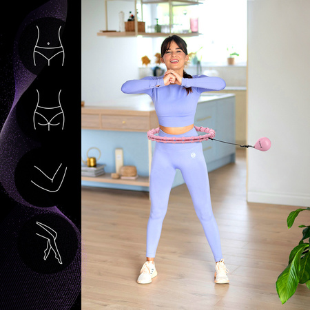 Hula Hop Odchudzające Wyszczuplające Z Wypustkami i Obciążnikiem HMS