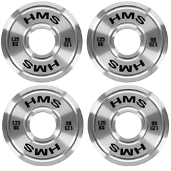 Talerz Obciążenie Olimpijskie Na Gryf Sztangę Chromowana Stal HMS 4x 1.25 kg