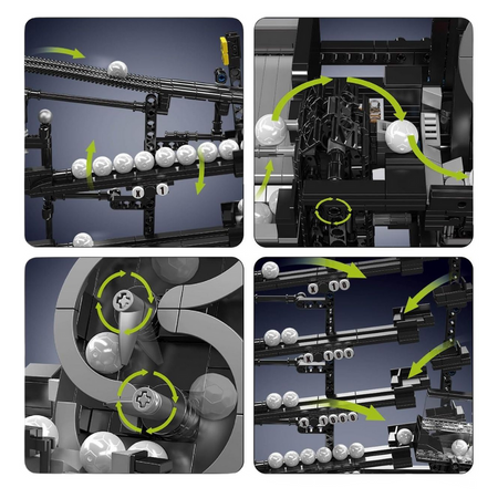 Klocki Konstrukcyjne Kulodrom Zjeżdżalnia 2066 el. Na Prezent Mould King