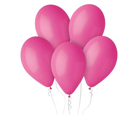 Balony Pastelowe Ciemnoróżowe Lateksowe Na Urodziny Chrzest 12" 100 szt.
