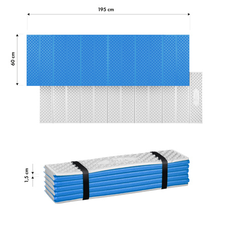Karimata Mata Turystyczna Składana Na Biwak Kempingowa Izolacyjna 195 cm