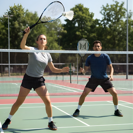 Zestaw Rakiety + Lotki Do Gry W SPEED Badmintona Crossmintona 6w1 MERKAN