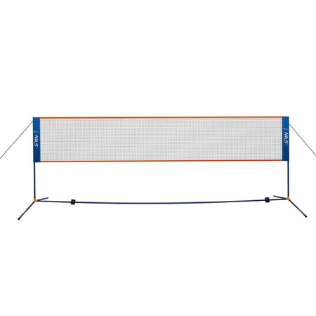 NILS Zestaw Siatka + Stelaż Do Gry Rekreacyjnej W Badmintona 400 cm