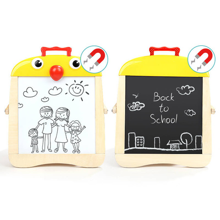 Tablica Dwustronna Magnetyczna Kredowa Suchościeralna Edukacyjna Montessori