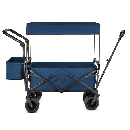 Wózek Turystyczny Plażowy Transportowy Kempingowy Składany Z Daszkiem 120 L