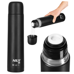 Termos Turystyczny Próżniowy Stalowy Butelka Termiczna Na Kawę 1000 ml NILS