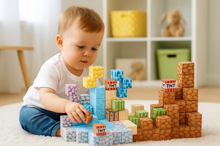 Klocki Magnetyczne Konstrukcyjne Zestaw 100 Elementów Edukacyjne Dla Dzieci