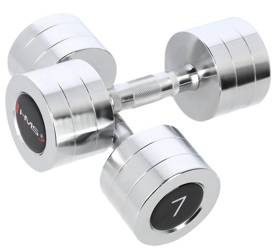 HMS Hantle Hantelki Ciężarki Chromowane Do Ćwiczeń Siłowych  2x7 kg