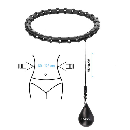 HMS Hula Hop Z Wypustkami i Obciążnikiem Regulowane + Pas Wyszczuplający