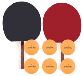 SPOKEY Zestaw 2 Rakietki + 6 Piłeczek * Do Tenisa Stołowego Ping Ponga