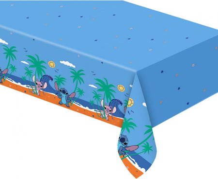 Zastawa Stołowa Stitch & Angel Obrus 120x180 cm Kubeczki Talerzyki Serwetki