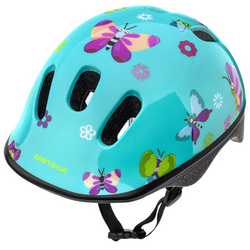 Kask Rowerowy Regulowany Dziecięcy Niebieski Otwory Wentylacyjne METEOR