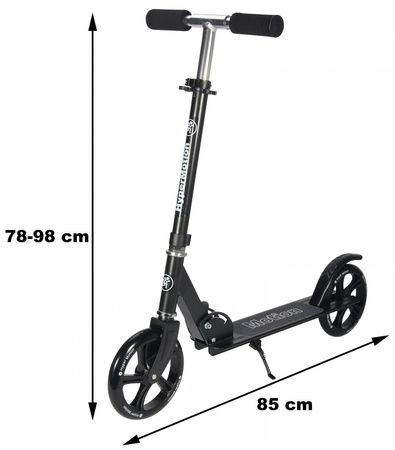 Hulajnoga Miejska Klasyczna Składana Regulowana Wysokość Koła 200 mm HYPERMOTION