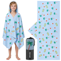 Ręcznik Plażowy Szybkoschnący Z Mikrofibry Z Kapturem 175 x 70 cm SPOKEY